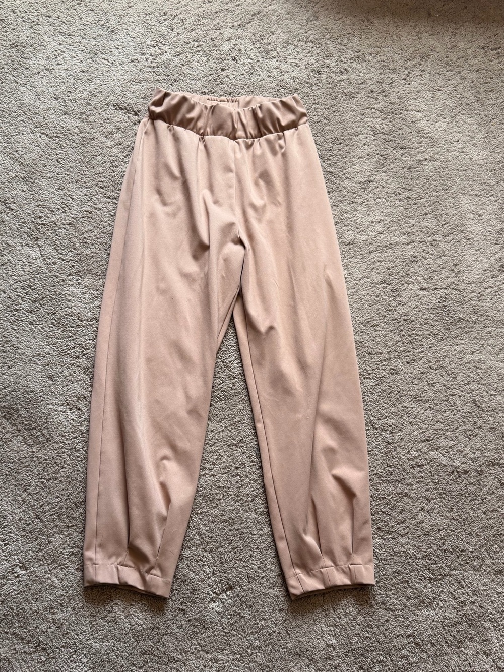 Women's Elastic-Waist Taupe Five DanceWear Jogger Pants